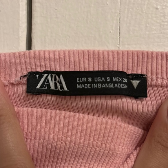 Elegant Pink Ribbed Women's Top - Picture 2 of 7